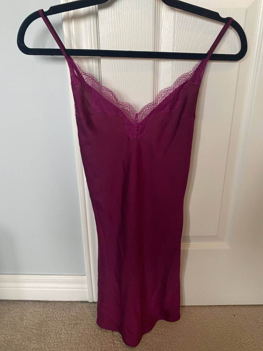 Victoria's Secret Plum Lace-Trim Slip